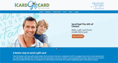Desktop Screenshot of icardgiftcard.com