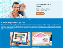 Tablet Screenshot of icardgiftcard.com